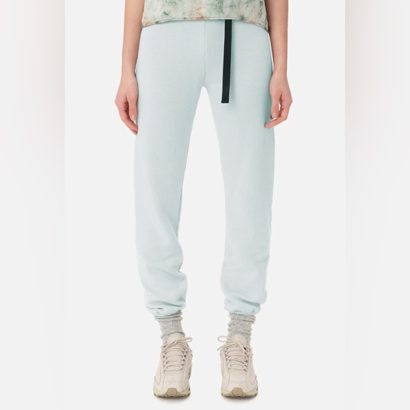 John Elliott BELTED VINTAGE FLEECE SWEATPANTS - SKY - Picture 5 of 13
